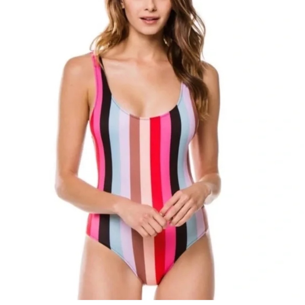 Solid and striped The Annemarie One Piece